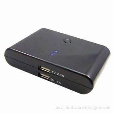 Hot sales power banks, dual USB charger for smartphones and tablet PC